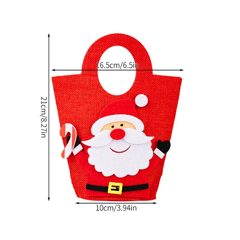 Christmas Gift Bag, Small Christmas Gift Bag, Santa Snowman Deer Storage Bag, Christmas Decoration Apple Bag, Christmas Gift Bag