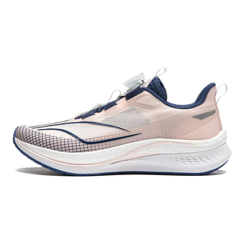 Li Ning YOUNG Red Hare 7 PRO YOUNG Low top Running Shoes Pink Blue White Kids YKFU028-2 33