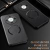 For Honor X9B Fine Hole PU Cow Pattern Leather Outer Magnetic Ring Soft Edge Anti-Drop Anti-Fingerprint Phone Case