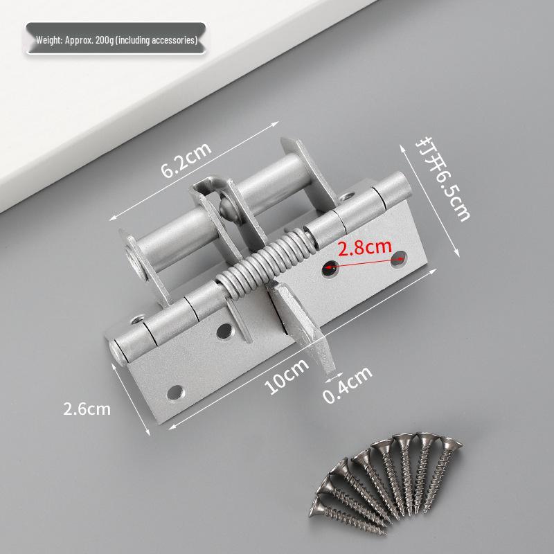 4-Inch Multifunctional Concealed Wood Door Hinge with 90° Automatic Door Closer