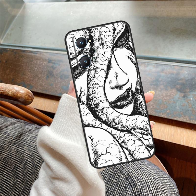 Horror Manga Style Case For Realme 15 Pro GT7 GT6 11 12 13 14 Pro Plus C55 C51 C53 C35 C33 C61 C65 C67 C71 C75