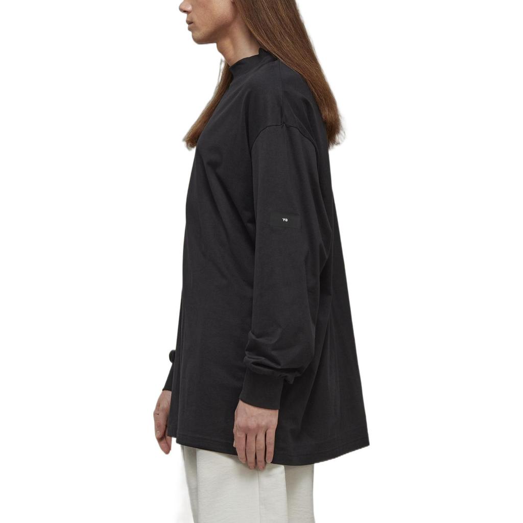 Y-3 Core Logo Mockneck Tee Black Unisex Tops H44787