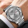 Large Dial Men's Fashion Watch: Nine Beads, Solid Band, Double Calendar, Chinese/English, Non-Mechanical