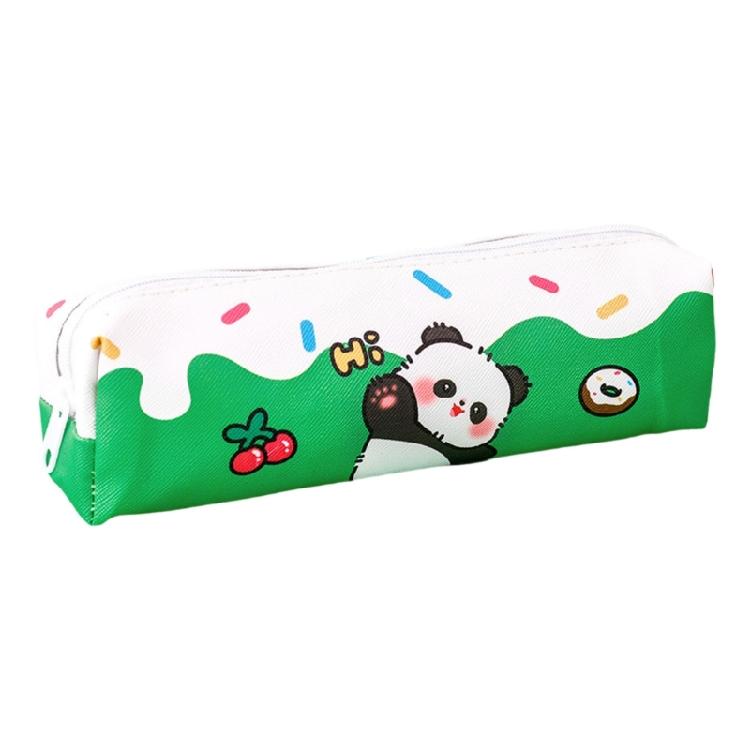 Large Capacity Pencil Case Cartoon Panda Pen Pouches Light Weight Pen Pouches Zippered Pen Case Travel Makeup Bag