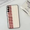 Splicing Grid Style   Phone Case For Samsung S25,S24,S21,S22,S23,S30,Ultra,S20,Plus,Fe,Soft Silicone Black Cover