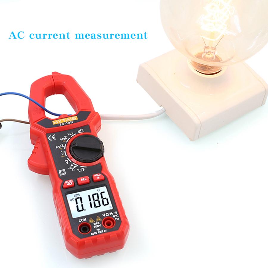 Taisheng TS-18B AC Digital Clamp Meter High Precision Multimeter Clamp Ammeter with Temperature and Capacitance Measurement Func