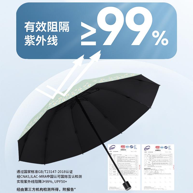 ins manually enlarged double umbrella summer windshield sun protection parasol female UV protection