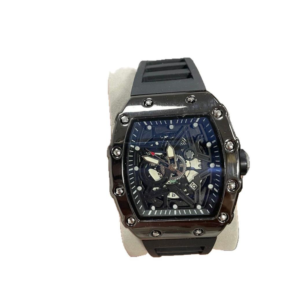 Watch Domineering High-Value Fashion Trend Non-Mechanical Watch Luminous Barrel-Shaped Men'S Watch