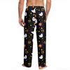 Men's Halloween Print Pocket Straight Casual Pants Home Pajama Pants