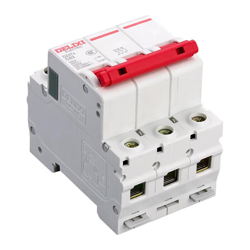 DELIXI ELECTRIC DZ47s C-Type 3-Pole Miniature Circuit Breaker