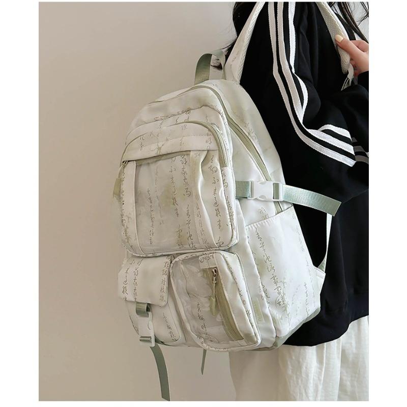 Transparent Schoolbag, Large-capacity Backpack for Girls, High School Students, Casual Computer Backpack