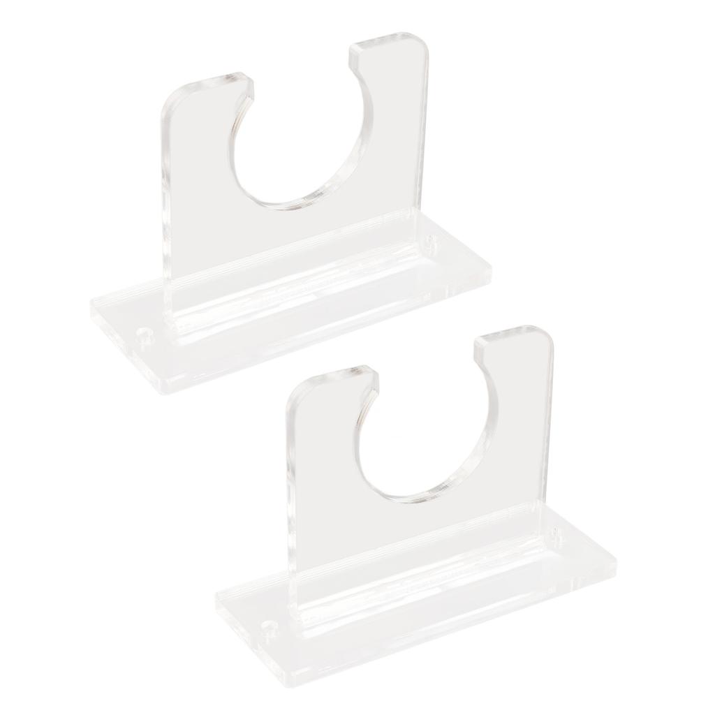 2pcs Baseball Bat Holder for Vertical Display Sturdy Acrylic Bat Hanger Baseball Bat Wall Mount Display Rack