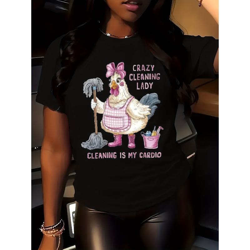 Women's Top - Everyday Casual Shirt - Sizes S-4XL - Machine Washable Fabric, Allseason Apparel, Playful Design European Size