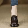 British style platform small leather shoes thick heel single shoes 2025 autumn new French high heels not tired feet Mary Jane shoes