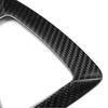 Textura de fibra de carbono para bmw f30 f10 f15 f07 f20 f21 f22 f32 f34 f35 5gt quadro do painel de mudança de engrenagem do carro botão de engrenagem capa cabeça guarnição