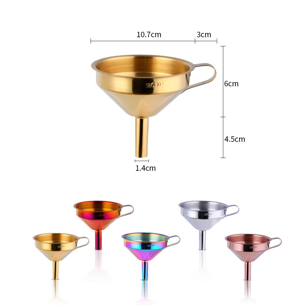 Food Grade 304 Stainless Steel Multifunctional Funnel Small Caliber Detachable Sturdy Durable Household Kitchen Tools