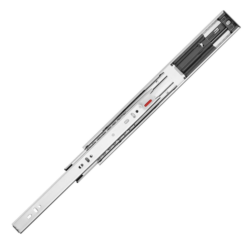 6 Pairs of 355.6mm Drawer Slides Side Mount Rails, Heavy Duty Full Extension Steel Track, Soft-Close Noiseless Guide Glides Cabinet Kitchen Runners