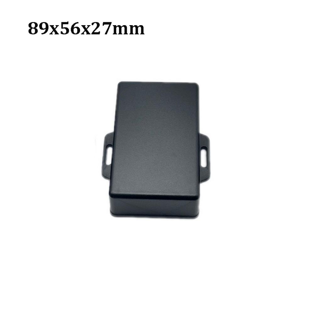Waterproof Project Enclosure Boxes with Ear Black Storage Case ABS Plastic 6 Styles PCB Board Shell Electronic Supplies
