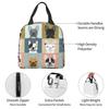 French Bulldogs Dog Insulated Lunch Bag for Women Men and Kids Large and Reusable Handle Freezable Work School Travel Tote Bags