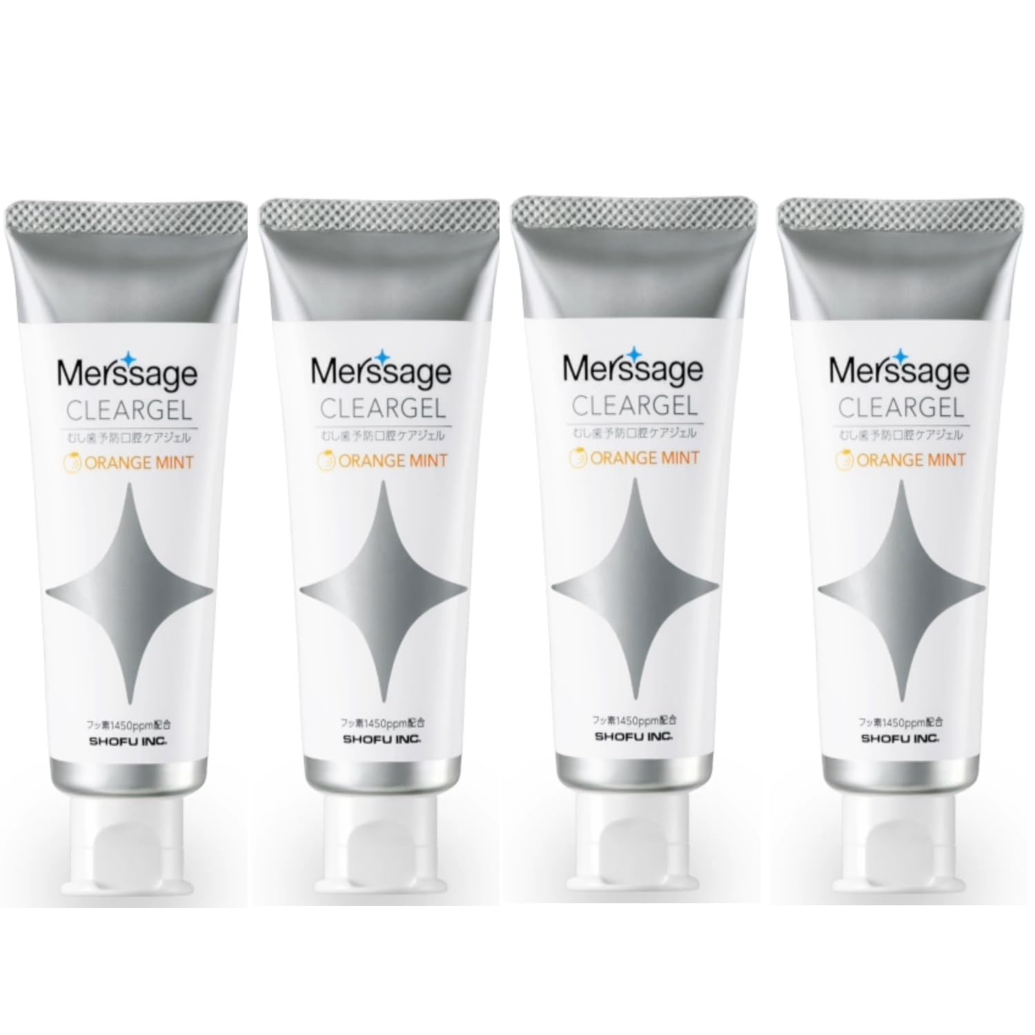 

Mersage Clear Gel 60 г 1450ppm Апельсин Мята x 4 [Shofu] Dental Exclusive/Quasi-drug