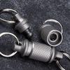 Detachable Car Keychain 360 Degree Rotation Rotate Buckle Titanium Zinc Zinc Alloy Keychain  Hiking
