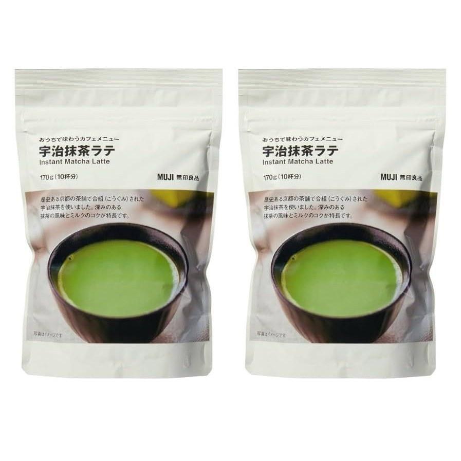 2-piece set Muji at-home cafe menu Uji matcha latte 170g