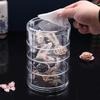 Transparent Multi-Layer Rotating Jewelry & Makeup Storage Organizer