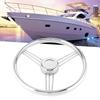 131  2 Inch 9Spoke Marine Boat Steering Wheel Stainless Steel 15  degrees  Yacht Polished Accessory