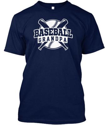 Baseball Opa T-Shirt Hergestellt in den USA Größe S bis 5XL