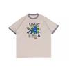 Breathable Brand Logo Cartoon Anime Round Neck Short Sleeve T-Shirt Men Tops Off-White VN000GRU2N1
