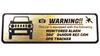 Honami Works JB64 Jimny Security Emblem 24 Hour Surveillance Dash Cam GPS Tracker Sticker (Gold)