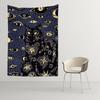 Mystical Cat Tapestry  Enchanting Eyes  Stars Design  Unique Wall Art for Home Decor Bedroom  Occult Lover Gift