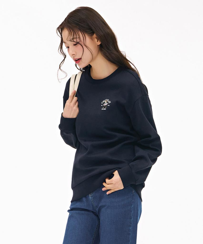 CHASECULT Unisex Character Graphic Sweatshirt - Navy