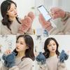 Warming Glove with Neck Strap Mittens Windproof Thickened Gloves Accessory