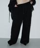 Bunteu Stud Cut Sweat Pants (Black)