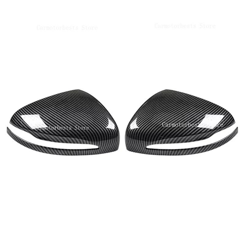 Car Rearview Side Mirror Cover Fit For Mercedes-Benz E GLC S C Class W205 W213 X253 W222 W238 Wing Cap Rear View Case Trim LHD