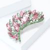 Luxury Rhinestone Crystal Leafs Brooches for Women Unisex Creativity Pins Banquets Party Backpack Gifts Jewelry Accessories