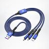 USB Car 3-in-1 Phone Charging Cable Auto Accessories Valve Cap For VW Golf Amarok T5 Phaeton Teramont ID3 Tiguan T-Cross Passat