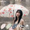 Touli Long 58cm Suitable for All and Stylish and Cute for Floral [2025] Wpc. Umbrella, Charcoal, Ribs, Large, Jump-friendly, Weather, Commuting,