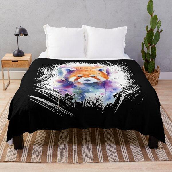 Cute raccoon blanket flannel blanket bedroom thermal blanket portable travel blanket