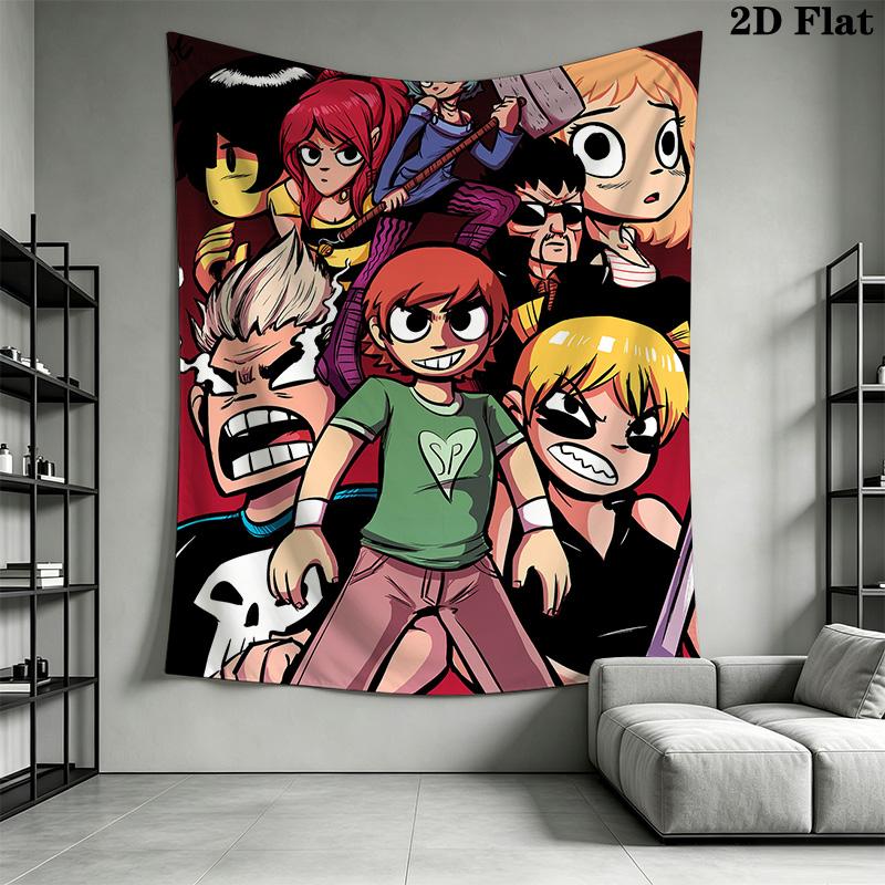 Scott Pilgrim Pattern Home Decor Tapestry, Wall Hanging, Decorative RV Wall Cloth.SGT0917186