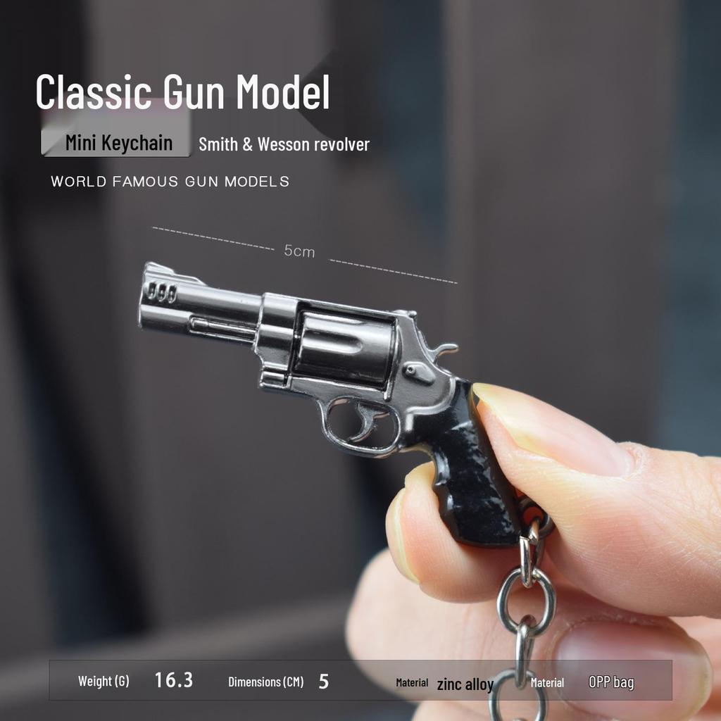 PUBG Chicken Dinner Revolver Alloy Toy Keychain Ornament