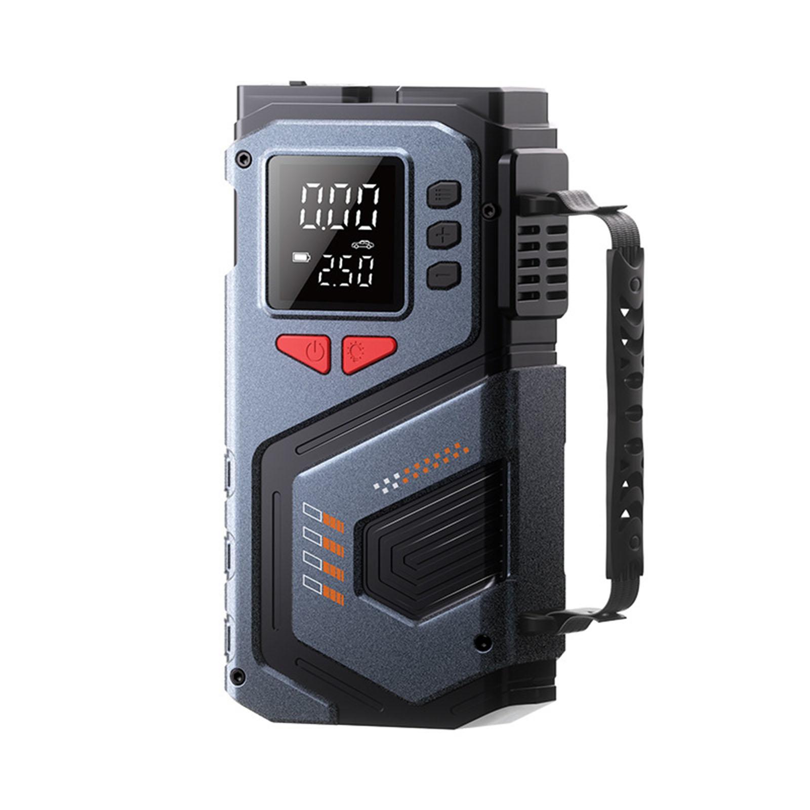 

10 In 1 Portable Jump Starter with Air Compressor 12V for Petrol Diesel Cars 150 PSI Tire Air Pump LED Light & Pressure Gauge
