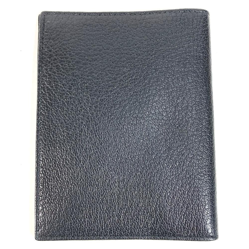MIUMIU 5MD001 Business Card Holder Pass Case logo Bifold Stationery Card Case