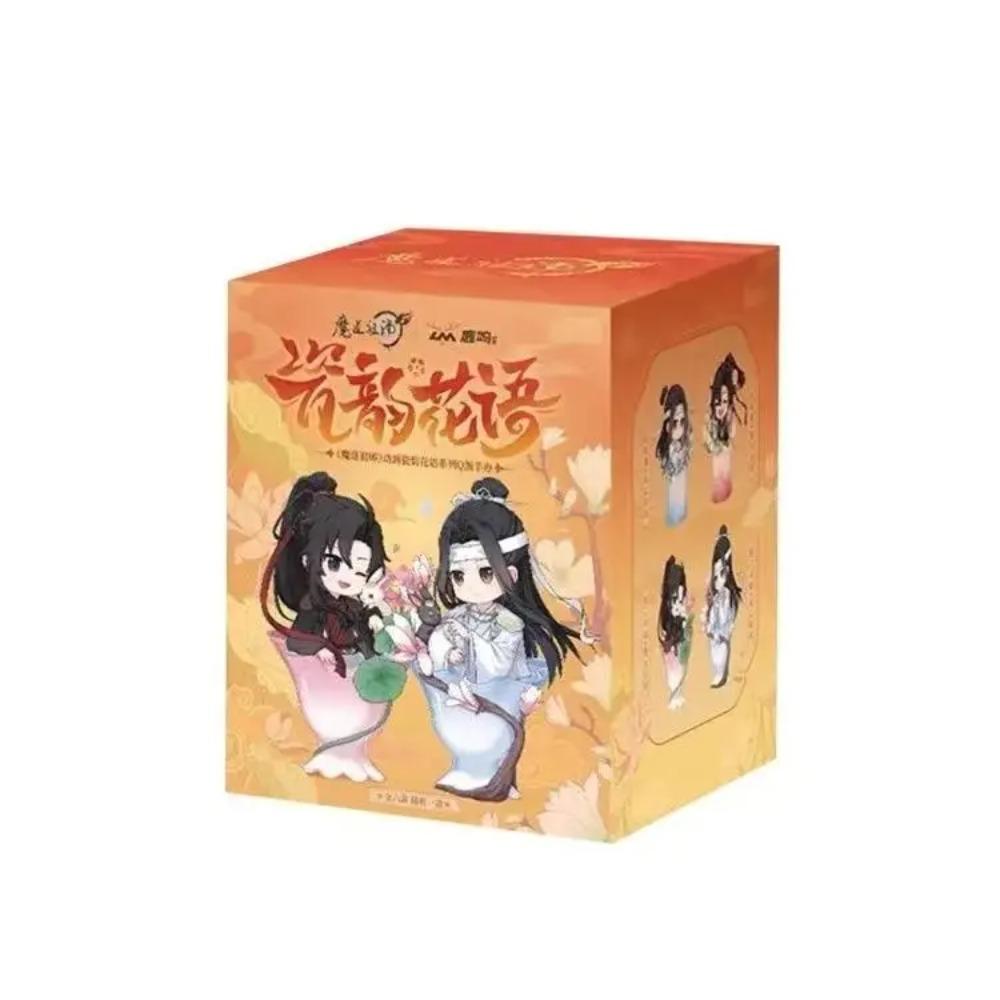 Genuine Mo Dao Zu Shi Porcelain Bloom Rhythm Series Blind Box Cute Wei Wuxian Lan Wangji Figurine Mystery Box Anime Gifts Toys