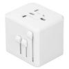 Reseadapter med 3 USB A 1 USB C Bärbar Tyst Resespänningsomvandlare för Hårtork