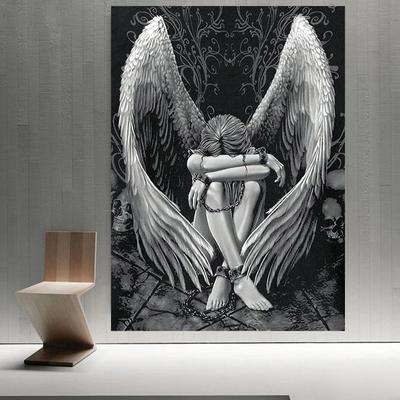 Peinture diamant 5D Ange endormi Plein rond Foret Mosaïque Diamant Broderie Dessin animé Point de croix Kits Décoration d'intérieur Décoration d'intérieur