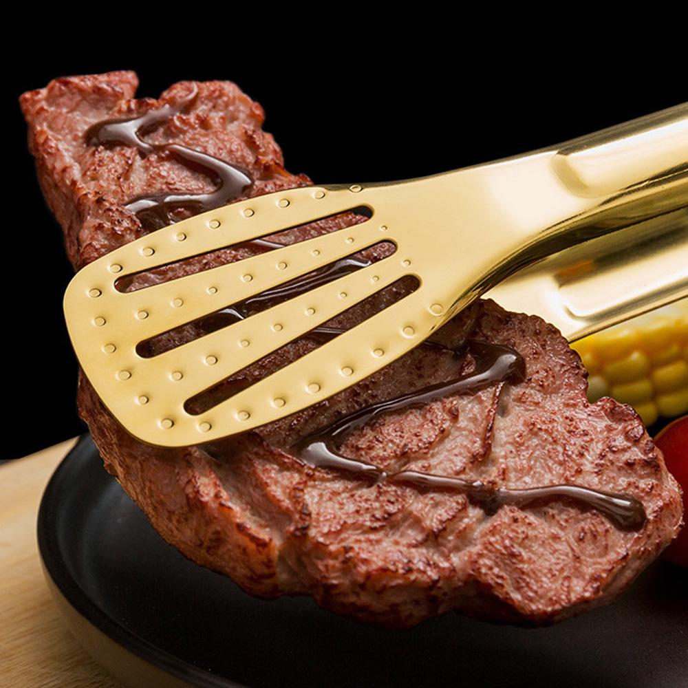 Cake Stainless Steel Bread Barbecue Clamp Cooking Utensils Food Clip BBQ Tong Kitchen Tool
