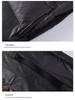 Men's and Women's Black Gold Thickened Down Jacket - Short Style for Autumn and Winter