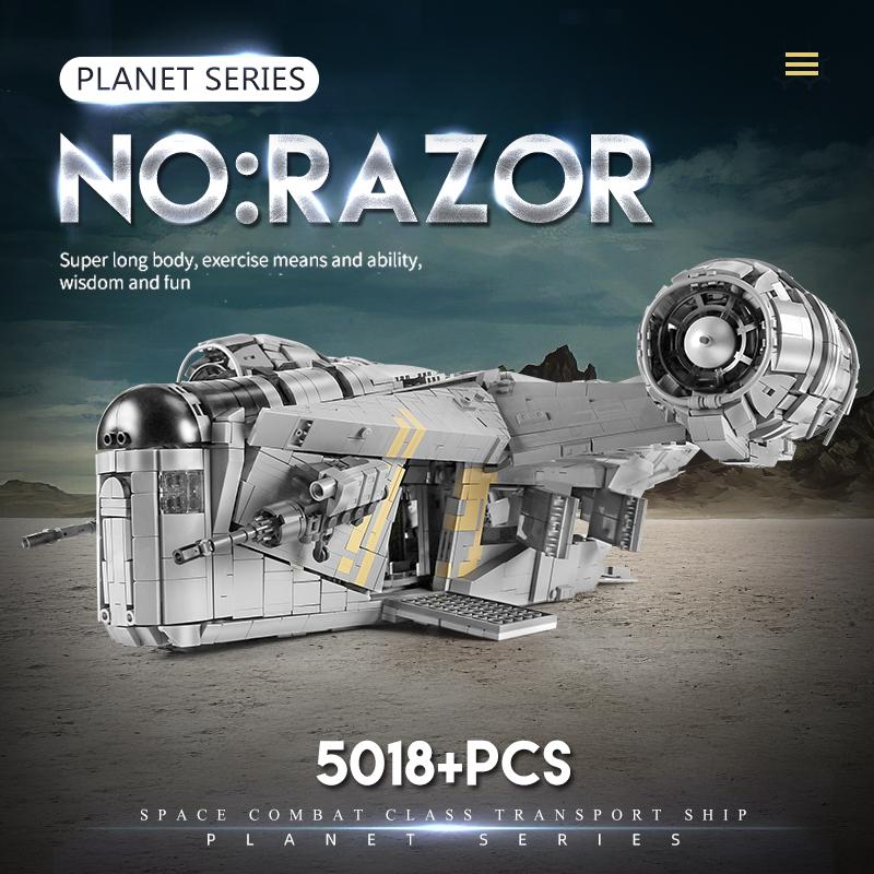 MOULD KING Stavebnice Star Destroyer Model hvězdné lodi Razor Sestava Cihly Děti Vzdělávací kutilské hračky Vánoční dárky